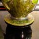 Vintage Italian ceramic vase with floral decoration, 1920s.