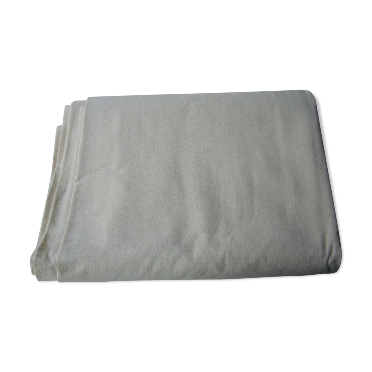 Old linen sheets embroidered with flowers