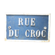 Old plate of street