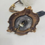 Flower gilded bronze lamp