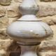 Large glazed ceramic lamp base by Jean-François Descombes, Vallauris.