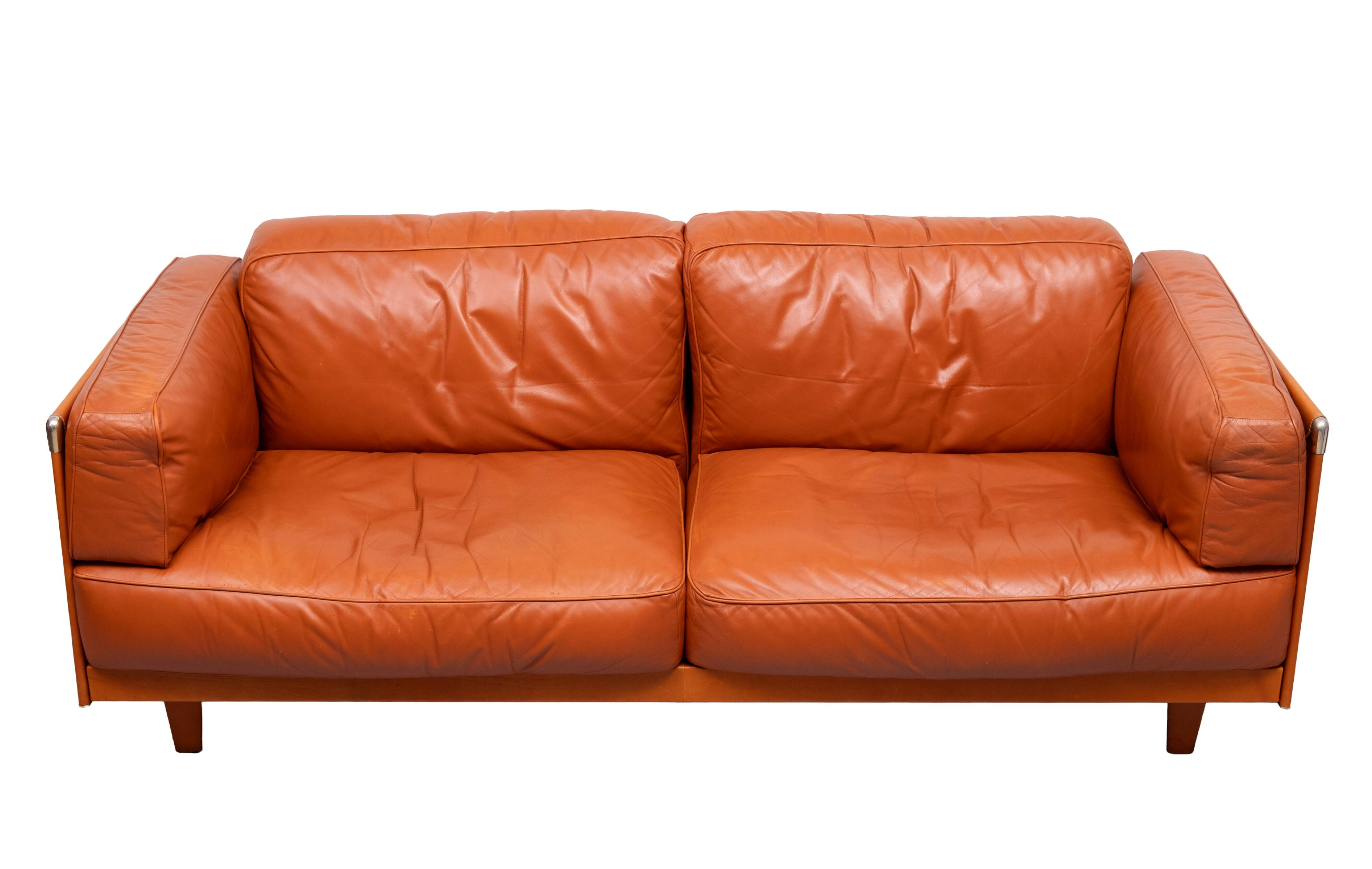 Stunning Leather 2.5 seater Sofa design by Pierluigi Cerri for poltrona fra