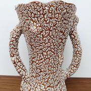 Vintage glazed ceramic vase - Fat Lava
