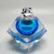 Briquet bleu éblouissant des années 1960 en verre Murano Sommerso par Flavio Poli