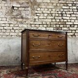 Mahogany Commode From Louis XVI XVIII Eme Century