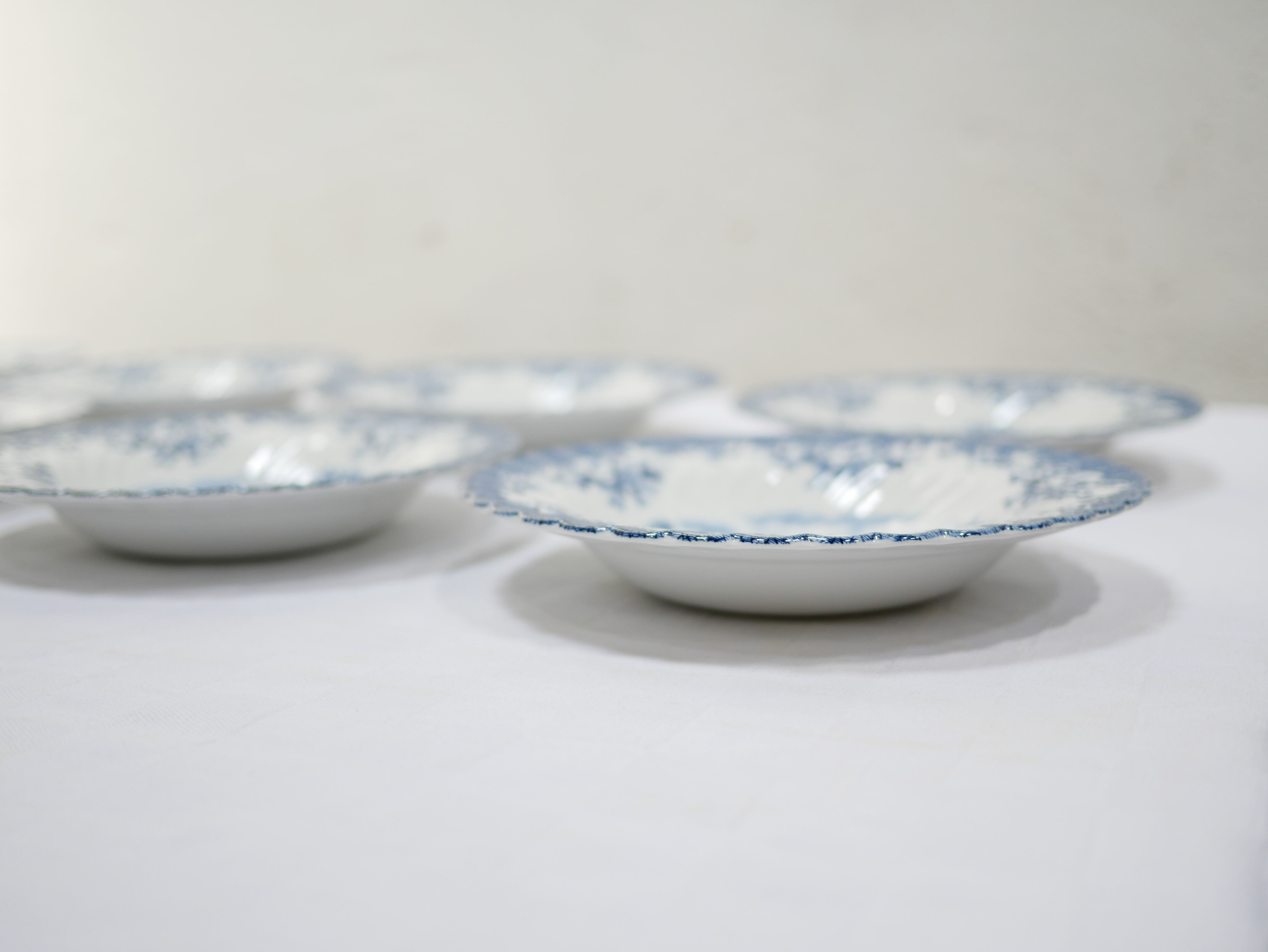 Series of 10 vintage hollow plates by Johnson Bros, made in England