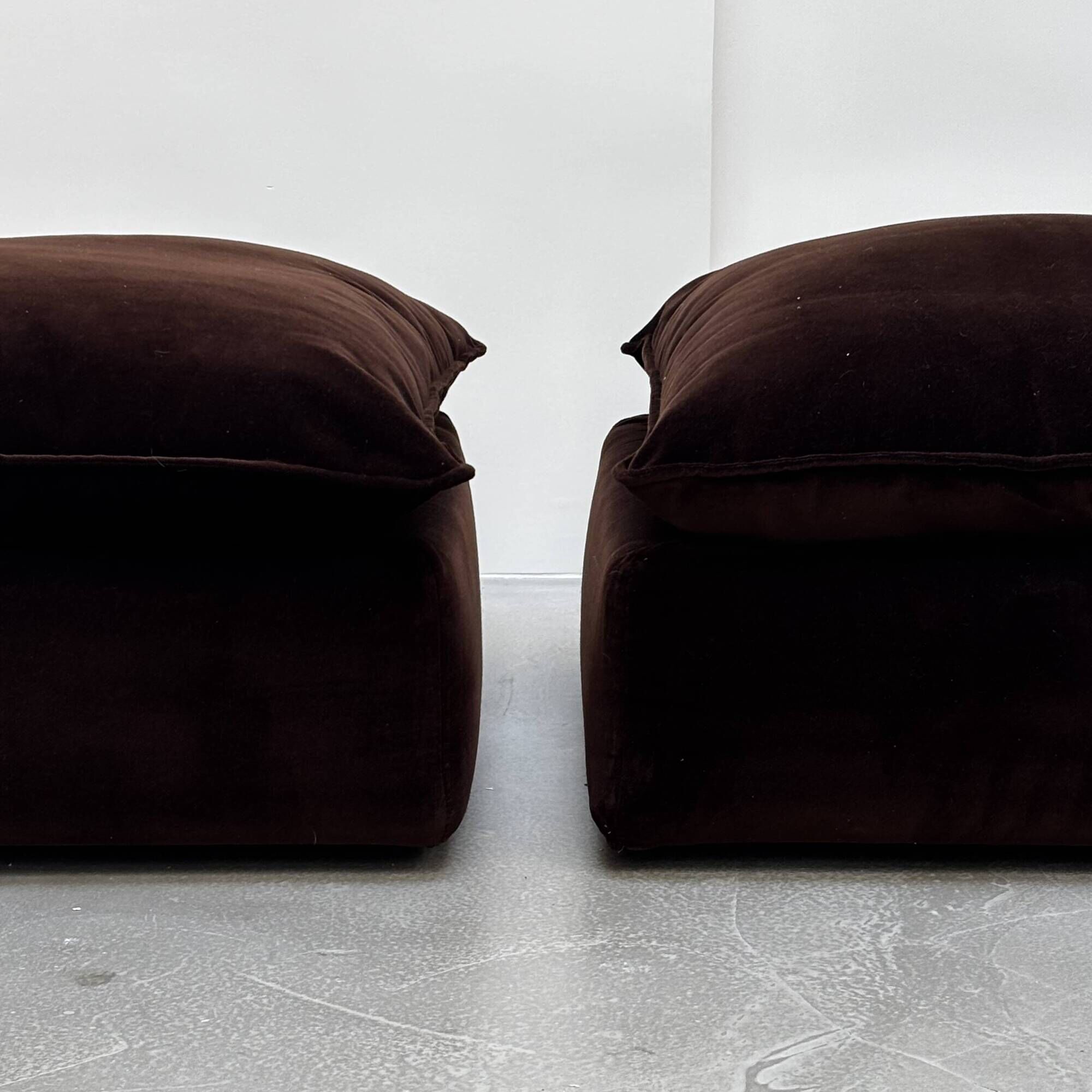 Pair of poufs by Pas d'Urbino for Zanotta
