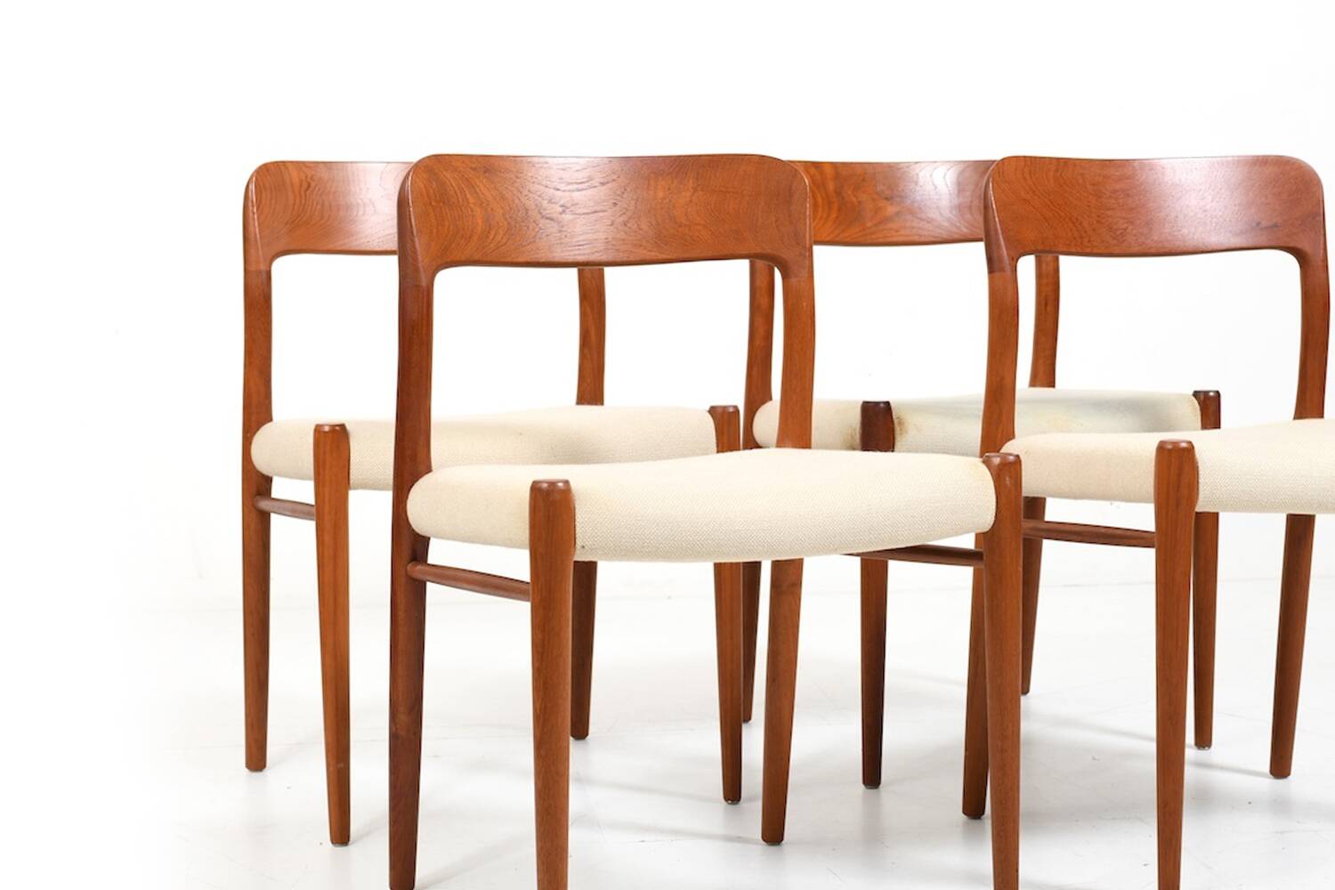 Set of Four Danish Dining Chairs by Niels Otto Møller Model No.75