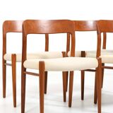 Set of Four Danish Dining Chairs by Niels Otto Møller Model No.75