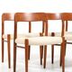 Set of Four Danish Dining Chairs by Niels Otto Møller Model No.75