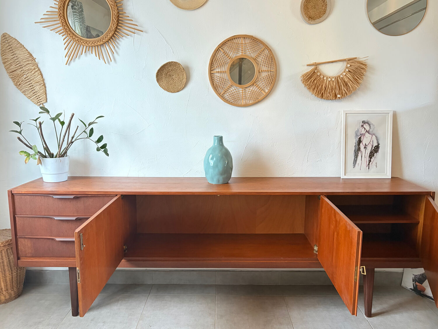 Vintage teak sideboard