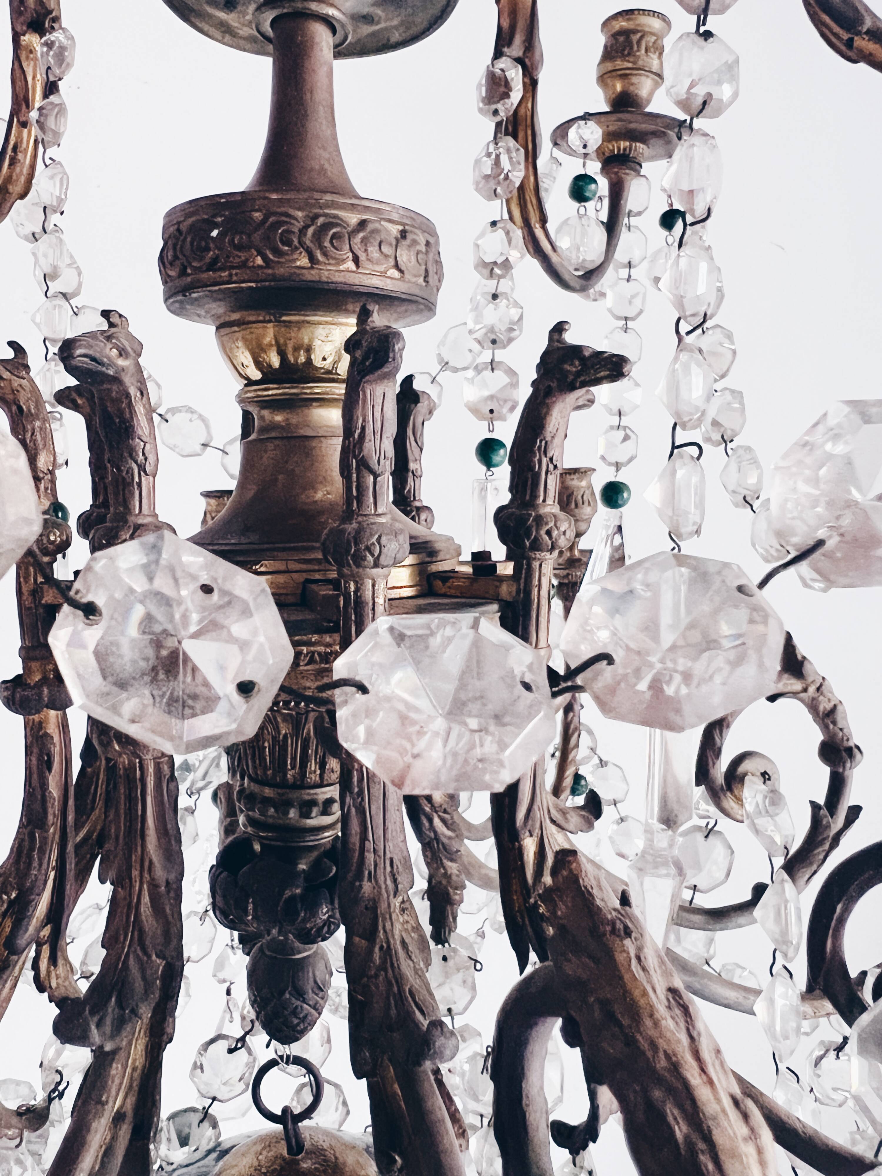 chandelier with tassels