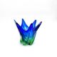 Sculptural Murano Vase – Cobalt Blue & Green - circa 1960