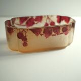 Legras Phoenician series ruby jardinière in multi-layered glass (1900 - 1910)