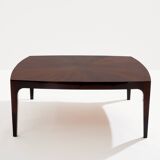 Walnut marquetry coffee table circa 1970