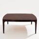 Table basse marqueterie de noyer vers 1970