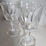 Set of 4 white wine glasses in Chaumont crystal from Cristal d'Arques.