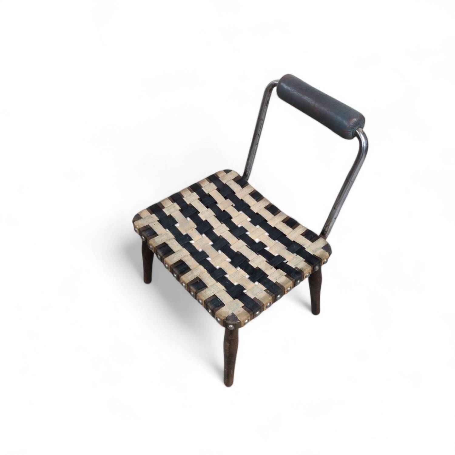 1940s modernist avantgarde tubular steel chair