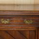 Victorian English oak rustic buffet circa 1880 with drawers.