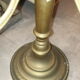Pair of candlesticks candlesticks candelabres golden brass