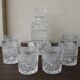 Whisky set with decanter and crystal glasses