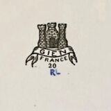 6 dessert plates dessert Gien the children at the press Dionysos 1938/1960