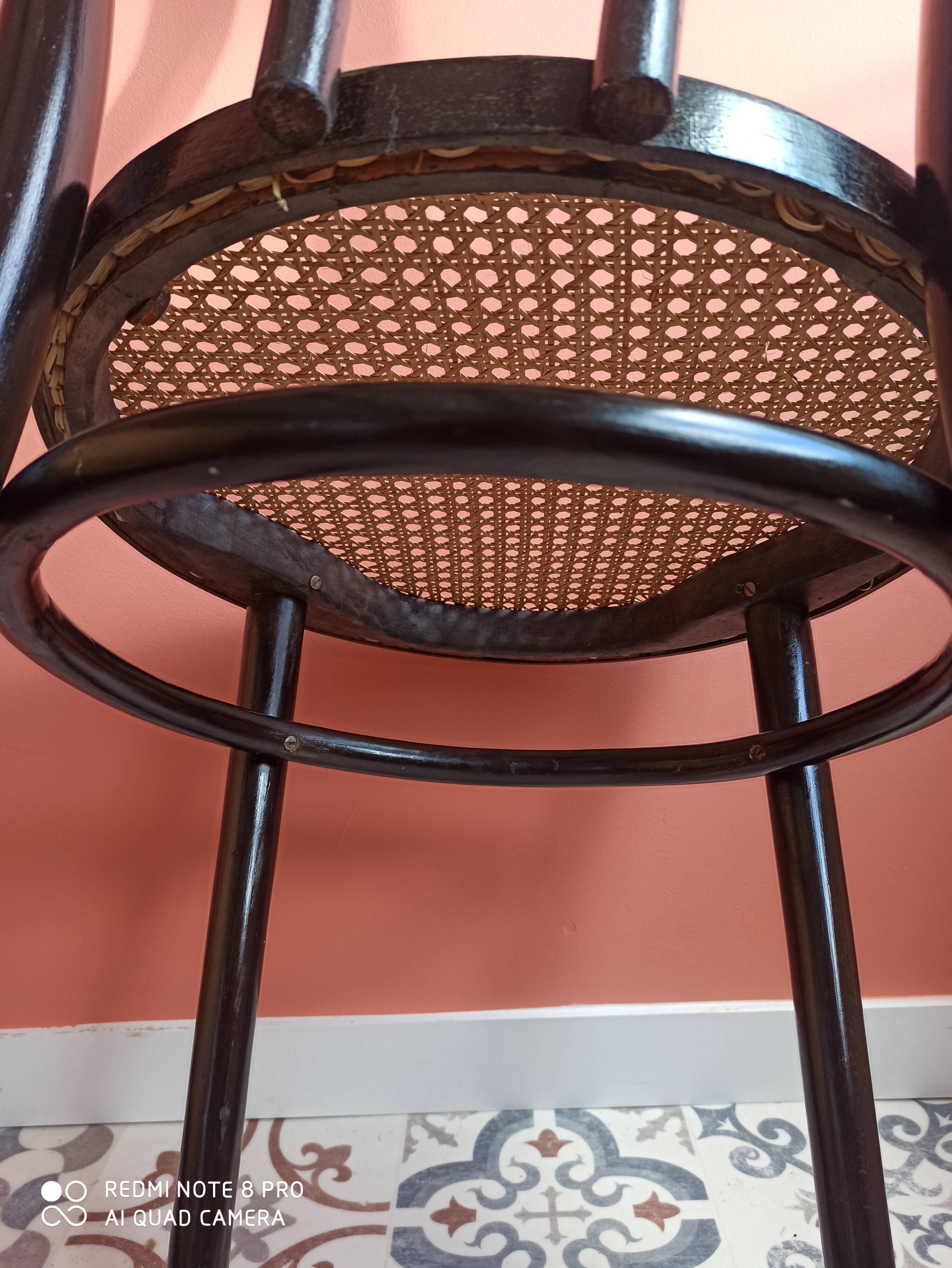 Vintage wooden chair and canning