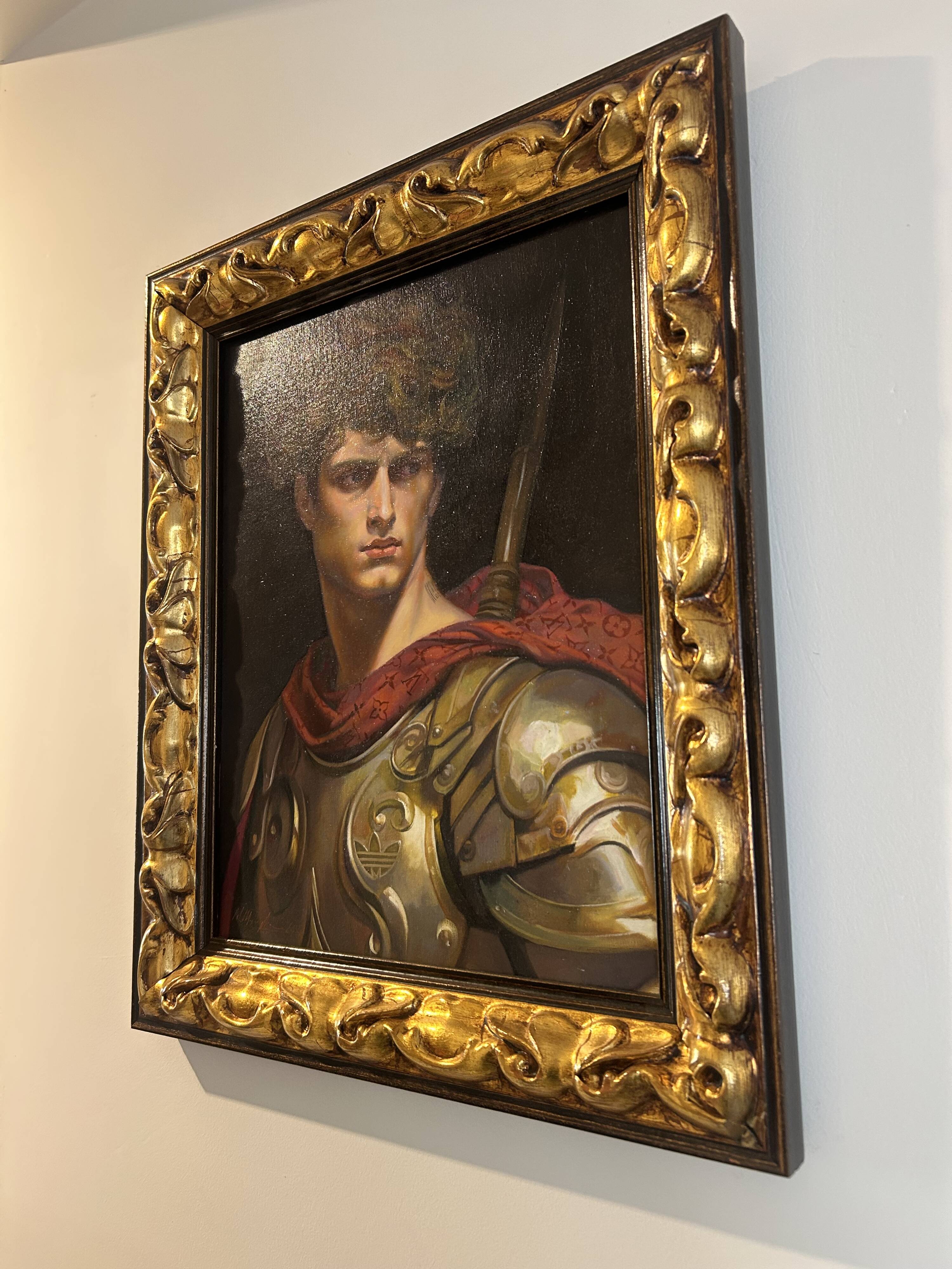 Oil painting by Mauro Maugliani (47 by 38.5).