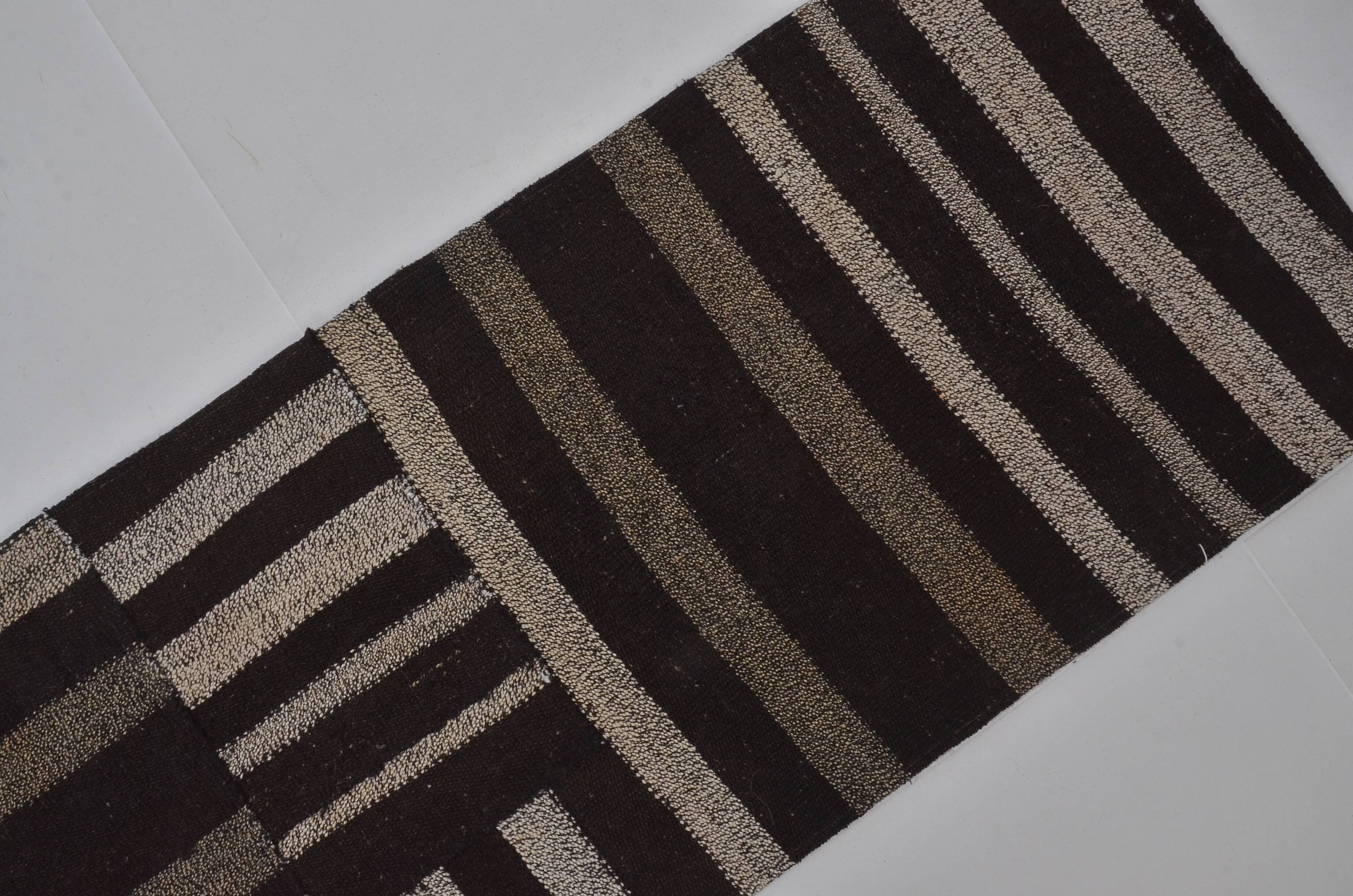 Vintage Anatolian Wool Kilim Runner sku 3958