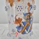 Small enamelled glass vase with armorial design in Historismus style from 19th century Bohemia.