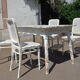 Thonet table and 4 chairs set, 19th century