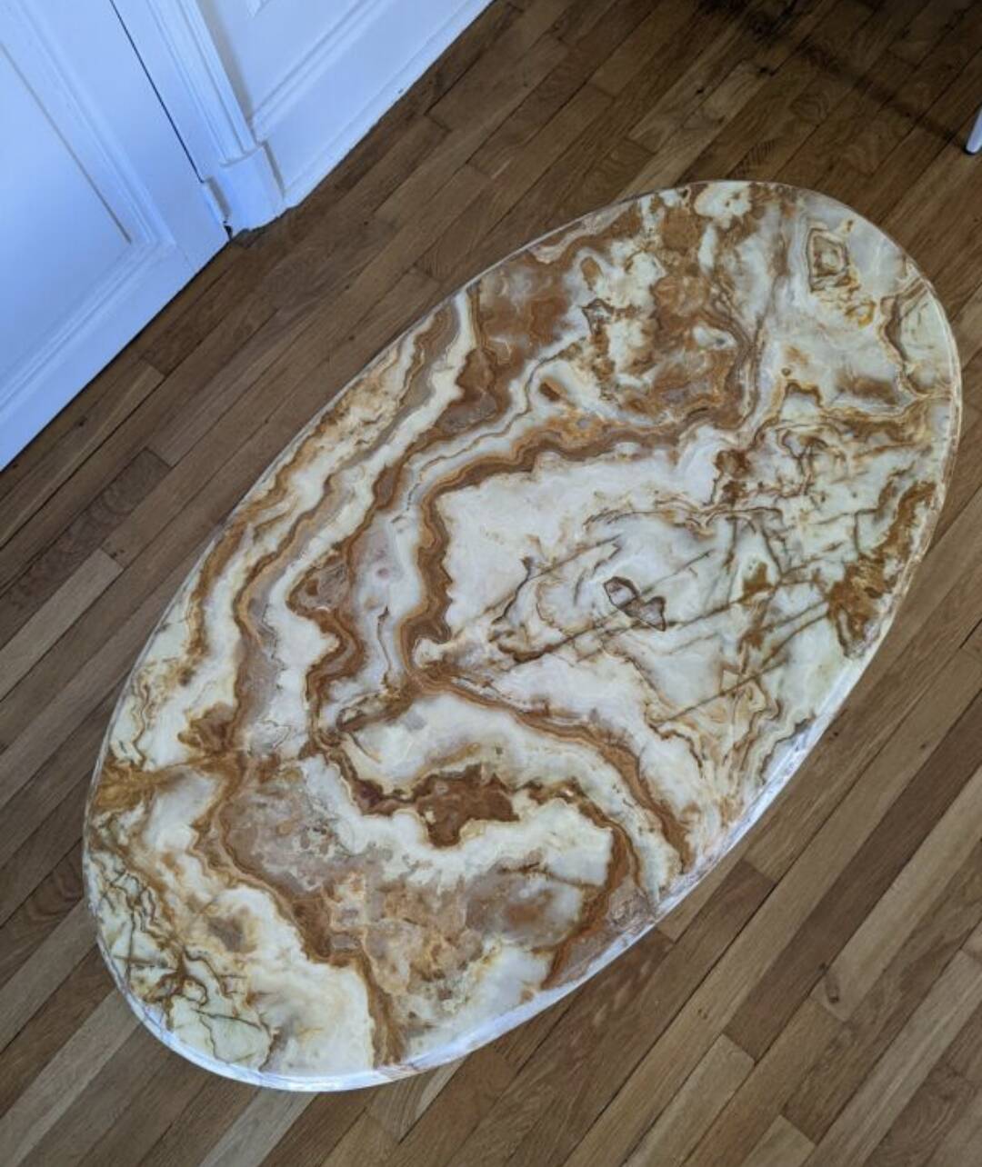 Table basse Louis XV en marbre