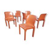 Lot de 6 chaises Selene de Vico Magistretti