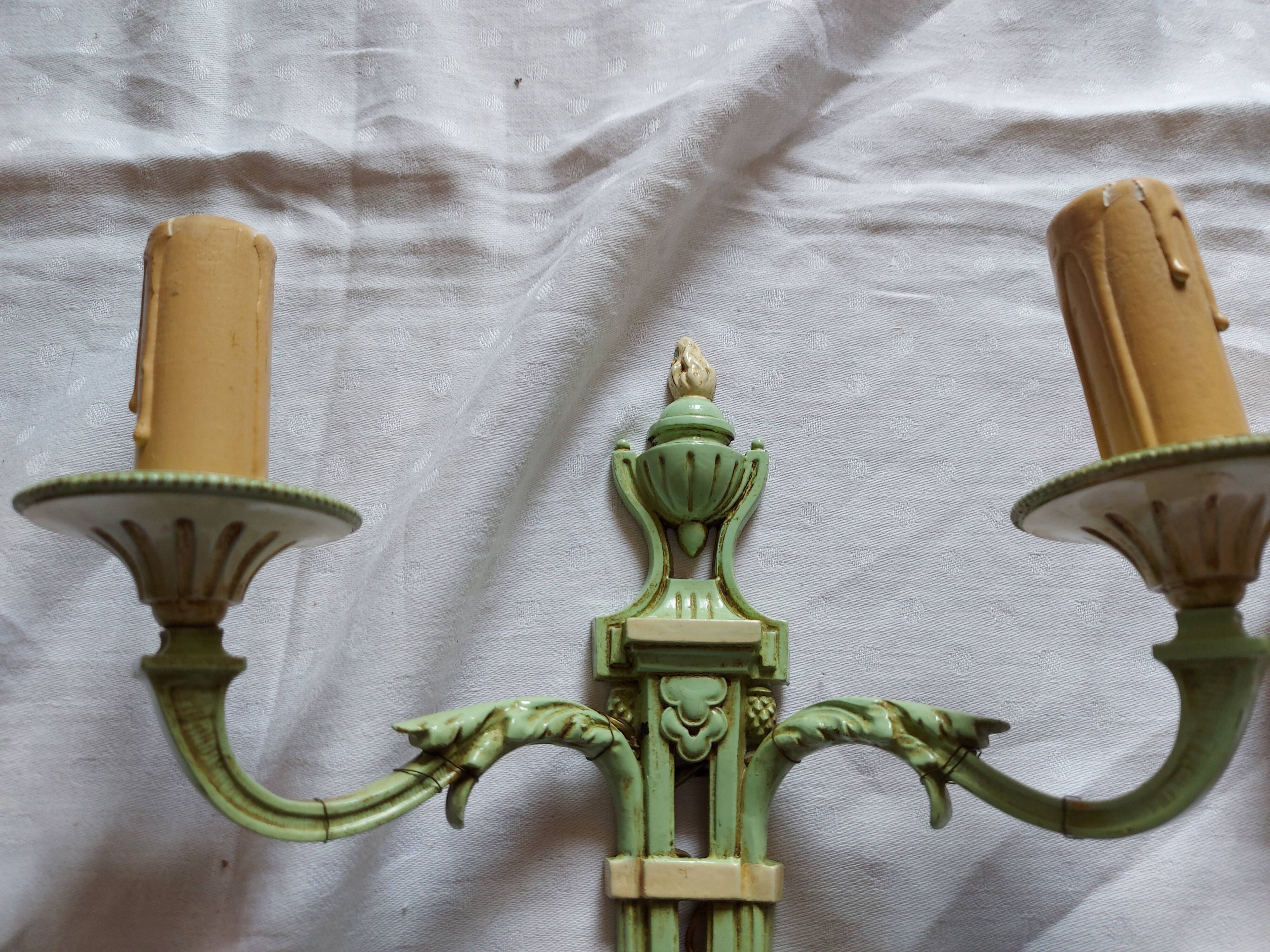 Paire d'appliques style Louis XVI