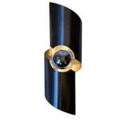 Brushed stainless steel wall light by Oxar France