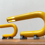 Lampes de table modèle C 452 de l'ère spatiale postmoderne italienne du milieu du siècle, 1960, lot de 2