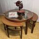 Mid century retro vintage teak trinity coffee table by nathan 1960