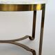Italian mid-century brass and travertine marble coffee table, 1970
