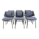 Series of 6 vintage modernist chairs Raphael Raffel, 1950s