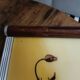 Floral tray signed Elge
