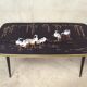 Table basse en verre retro 1950 vintage