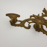 Brass rock-style coat door with 4 patères