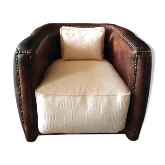 Leather club armchair 1930