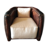 Leather club armchair 1930