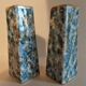 Pair of Limoges porcelain vases speckled decoration