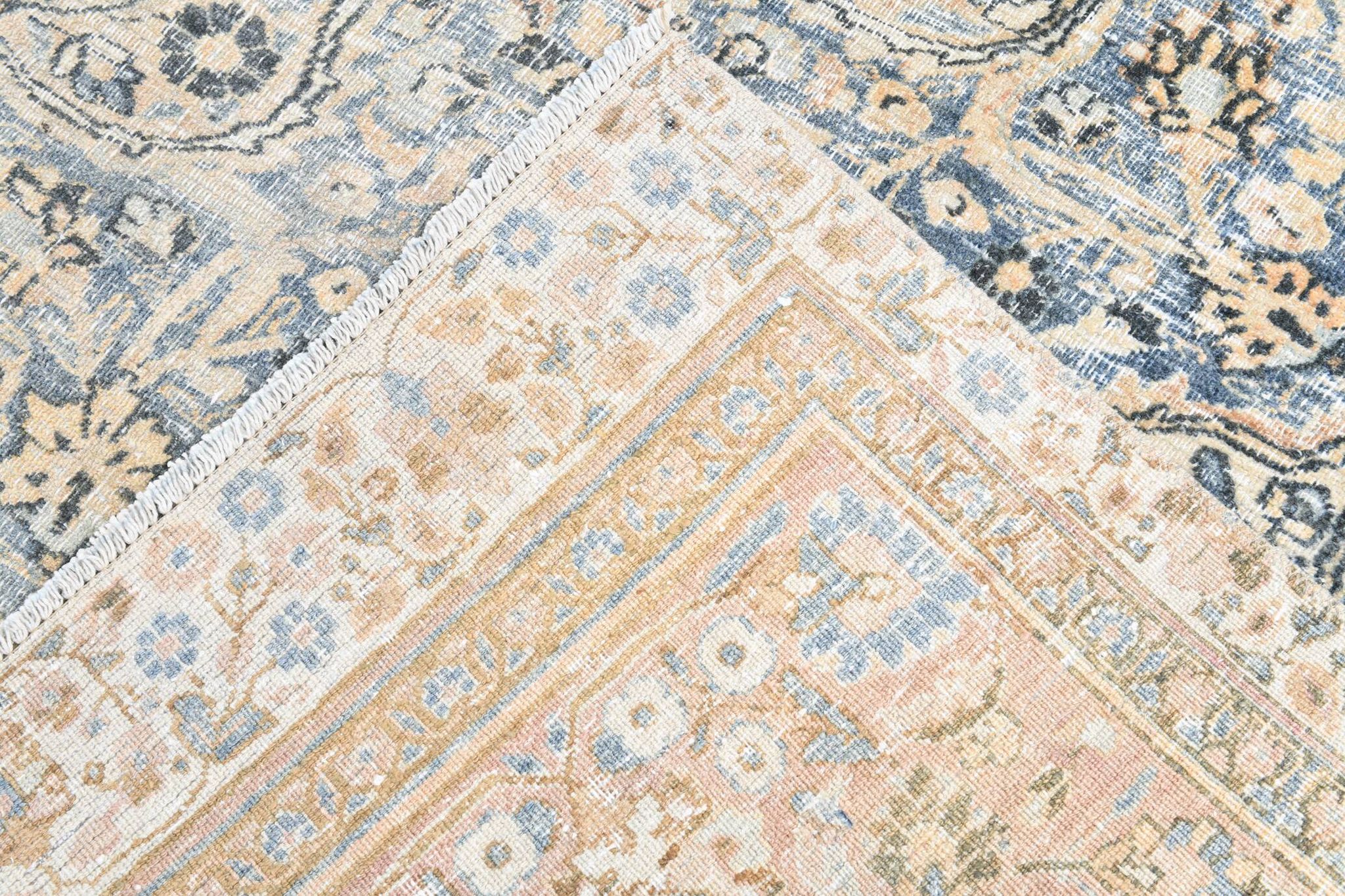 Tapis persan classique antique bleu clair 10x13, 296x386 cm