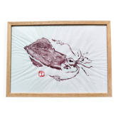Gyotaku d'un petit calamar