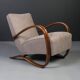 Rare Art Deco armchairs by J. Halabala, model H269, 1930s, set of 2.