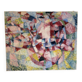 Composition abstraite, signé Favre 1951