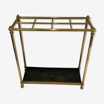 Rectangular umbrella holder in brass and cast iron. french work. around 1900